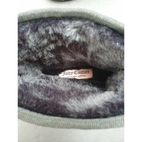 JUICY COUTURE SIZE 8 BOOTIE BOOTS BLACK KLASH CLEAR LOGO - Picture 6 of 12